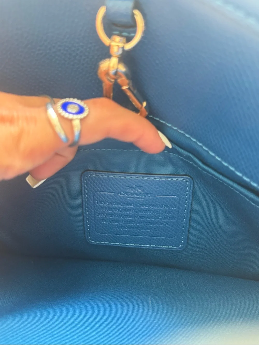 Like New Royal Blue Vintage Coach Bag